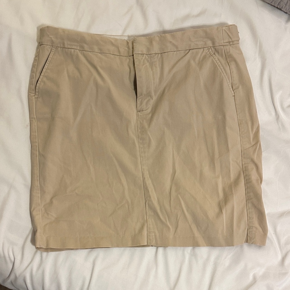 GAP Beige Stretch khaki Skirt